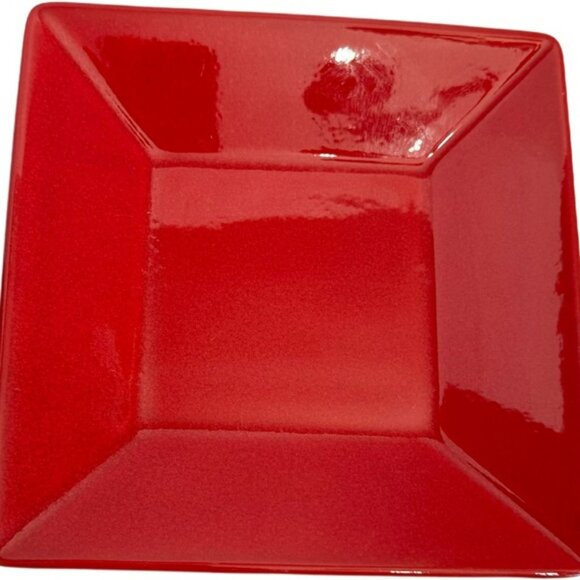 Waechtersbach Fun Factory Red-Cherry ~ Set of 2 ~ Square Salad Plates ~ 7" - Picture 3 of 16